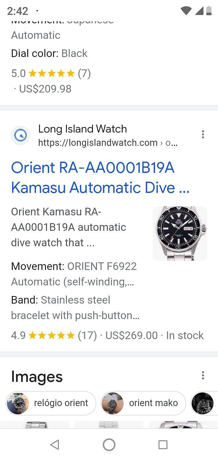 orient kamasua 8