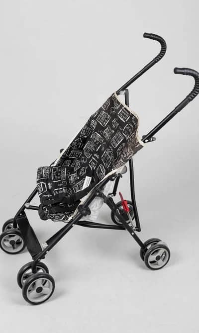 Cosco Umbrella Stroller – Foldable, Navy Blue (House Print)