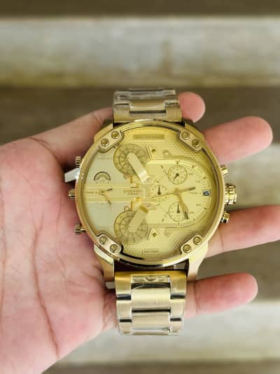 Diesel Mr Daddy2.0 DZ-7399 Original Watch 57mm Dial Minor Glass Damage
