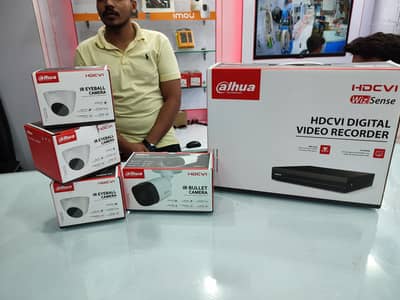 DAHUA 8-Channel DVR + 4 CCTV Cameras + 500GB HDD