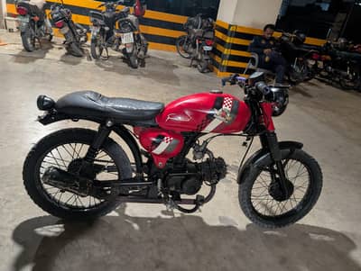 I want sale my 70 CC bike modified to cafe Racer