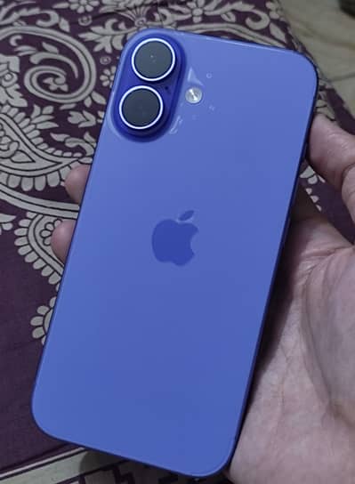 Apple iPhone 16 blue 128gb jv 10/10