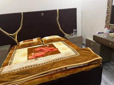 Bed and side tables