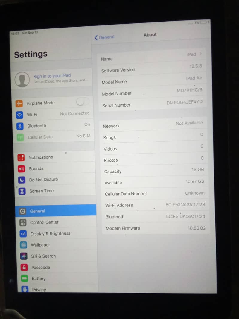 ipad air bilkul saaf 1