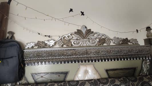 Double bed set with dressing and show case available