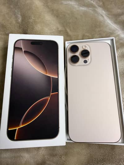 i phone 16 pro max 512 Gb battery health 87 physical plus eSIM 10 by10