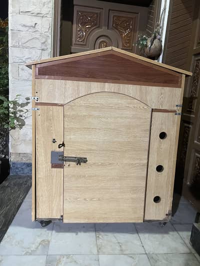 Wooden dog house