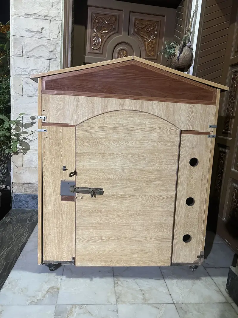 Wooden dog house