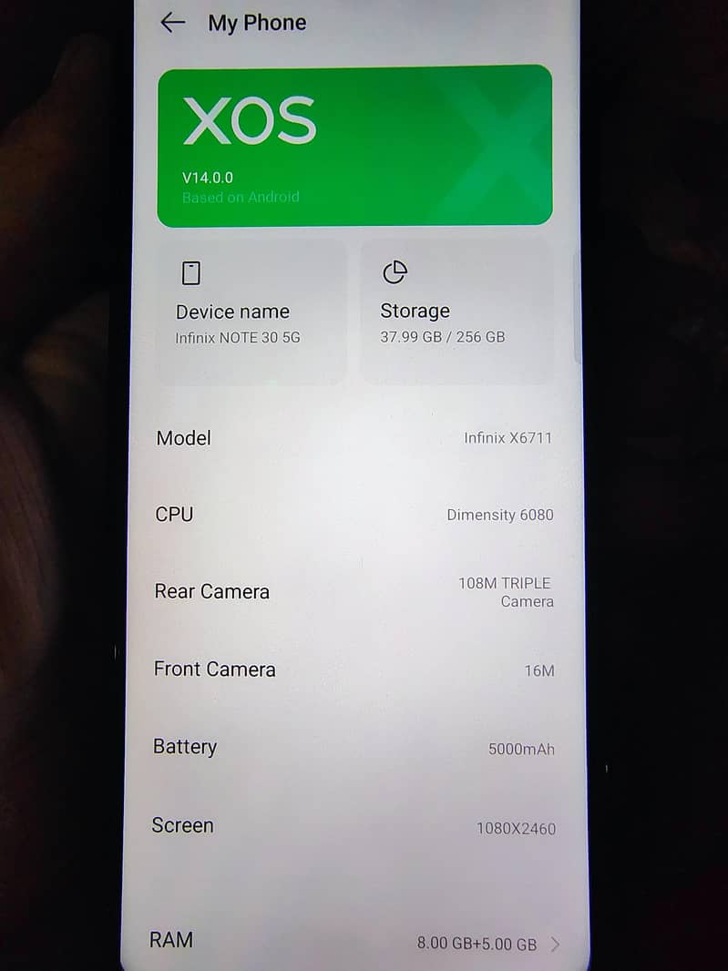 Infinix note 30 5g 2