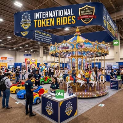 Token Rides  03152535497  jumping slide | trampoline | ٹوکن جھولے