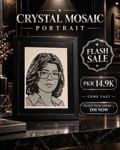Crystal mosaic portrait