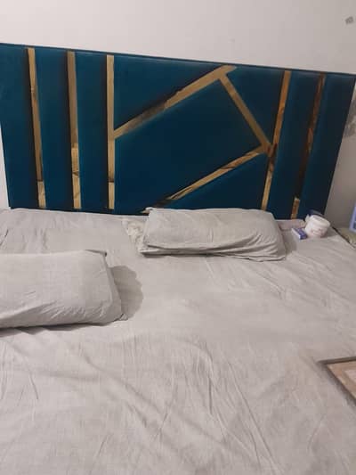 Bed for sale with side table and dressing