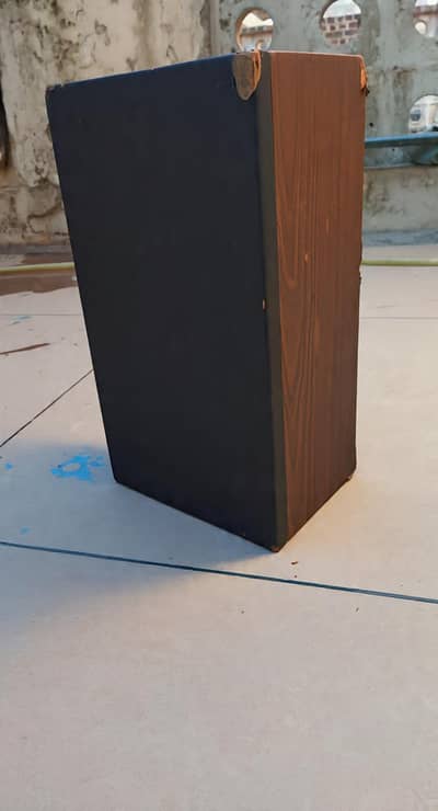 Pair of vintage wooden speakers