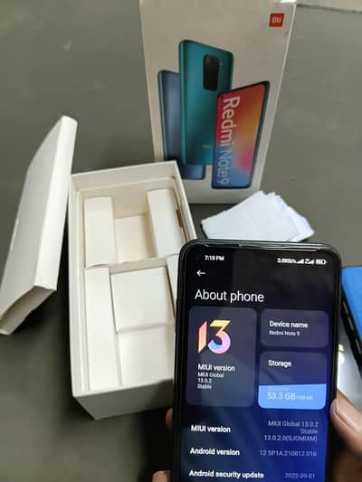 Redmi note 9 4gb 128gb. . New condition. .