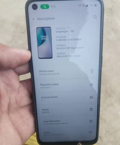 One Plus Nord N10 5G 6 128 Good condition