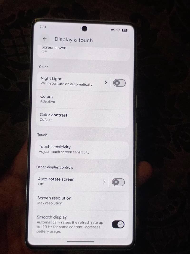 Google Pixel 7 Pro 6