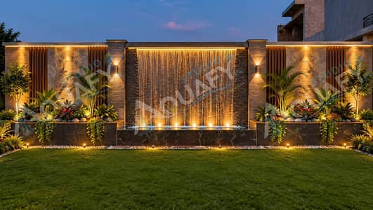 Fountain - Waterfall - Swimming Pool - Landscaping - Outdoor Living