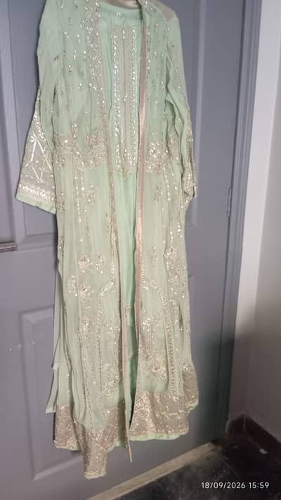maxi inner shirt trousers dupatta 4 pc size medium to large