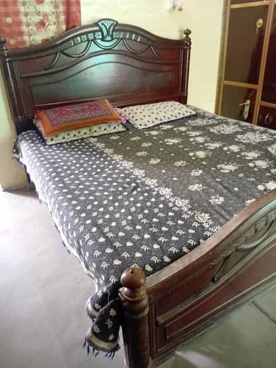 Solid Sheesham Wood King Size Double Bed