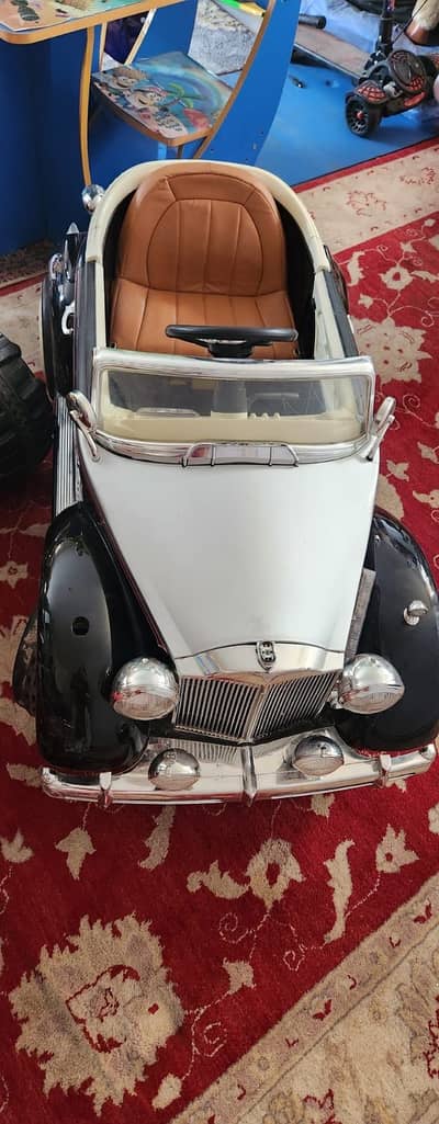 Kids Vintage Electric Ride-On Car – Classic Style | Giveaway Price