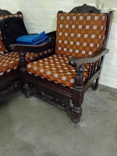5 Seater Sheesham Wood Sofa Set For Sale Heavy Frame Wahcantt