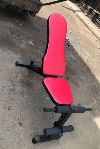 Heavy Duty incline decline bench/ Olympic Curl Bar with Wall Mount