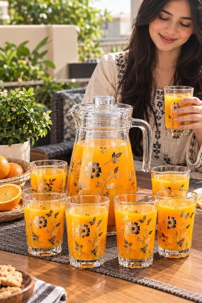 7pcs JugGlass Set, Karachi Only. .