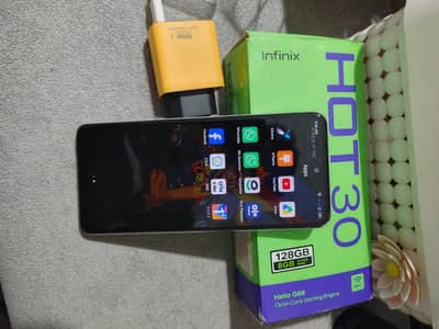 Infinix Hot 30 with box charger PTA approved