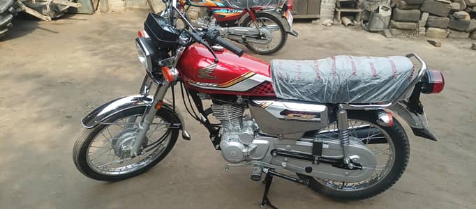 Honda CG 125 Self Silver Bilkul Zero Miter Condition