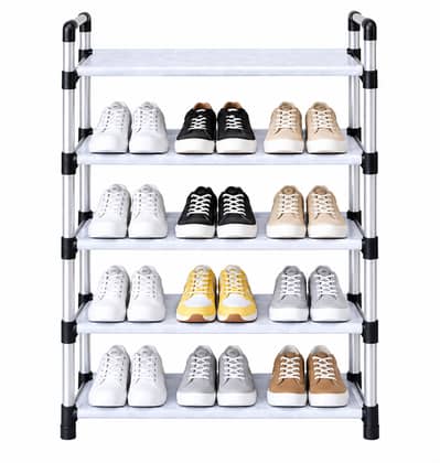 5 Layers Shoe Organizer | Stackable Shoe Storage Rack with Dust-Proof