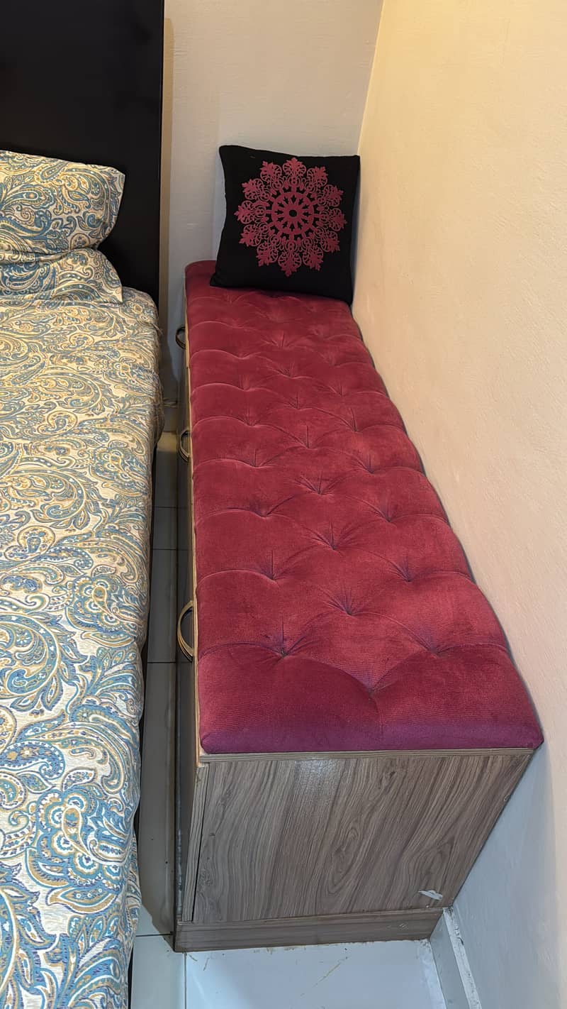 Designer Bench with storage cabinets 1
