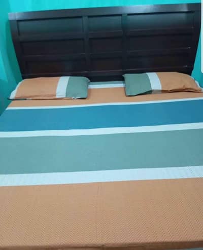 King size wooden bed - for sale