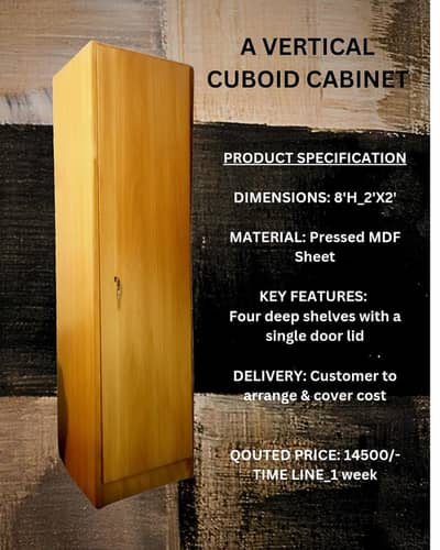 wooden storage