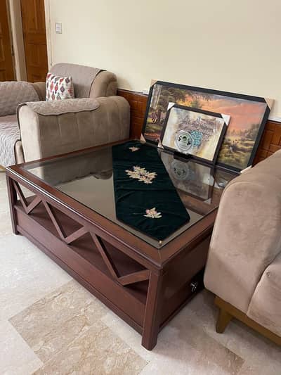 Brown 3 Piece Table Set | Wooden Table Set | Tables for Sale