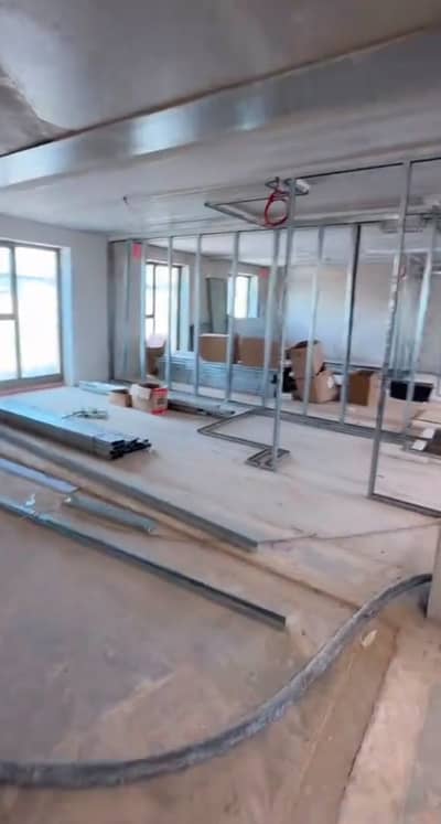 Office Partition with Glass | Aluminum & Glass Work | Gypsum Board