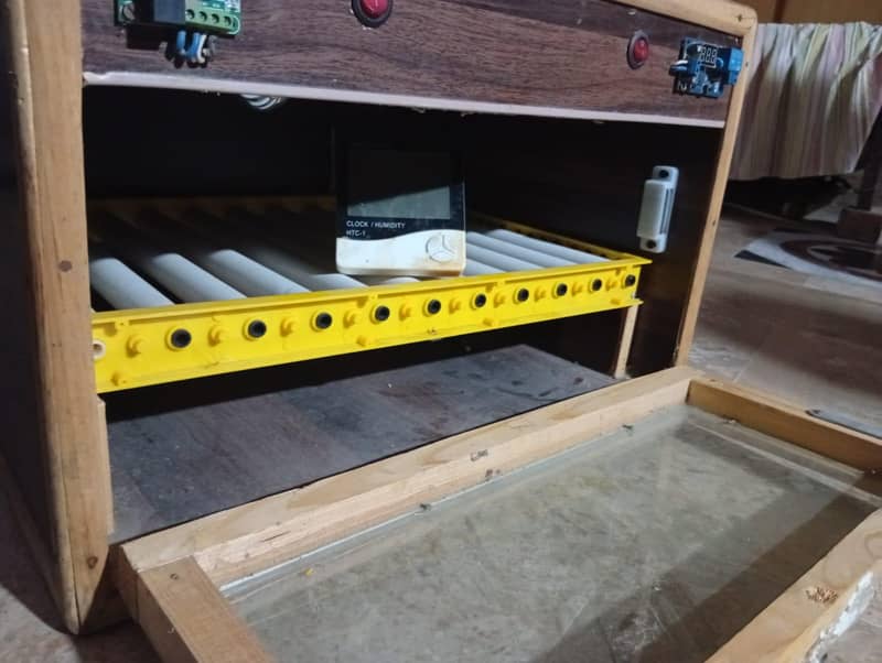 56 eggs automatic rolling tray with brooder 2