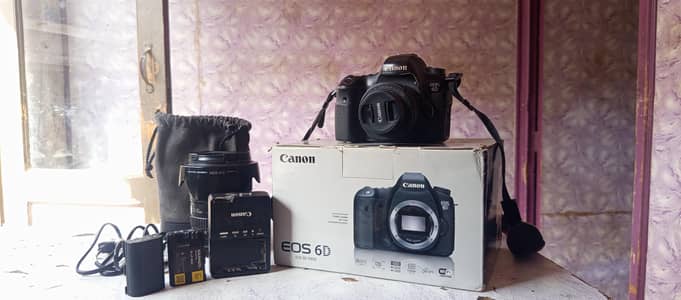 6D Canon with 24-105 4L + 50mm 1.8 stm urgently sale