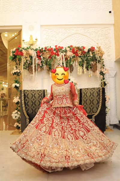 lehnga with choli and tail