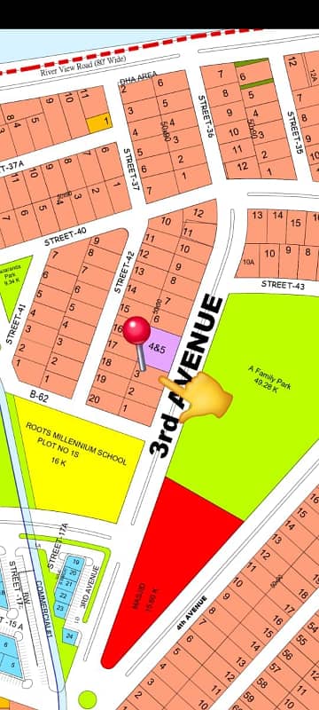 Dha Phase 5 Sector A 3rd Avenue