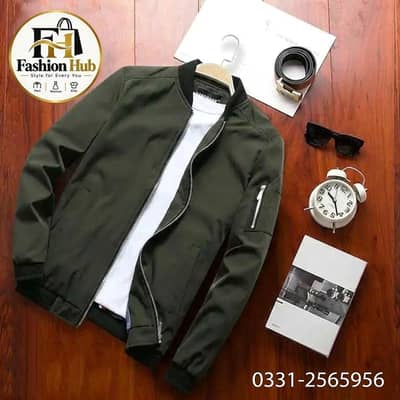 Men Slim Fit Beige Jacket Spring Autumn Premium Cotton Blend