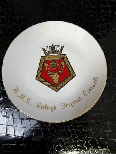 H M S Raleigh plate Navy of England for sale