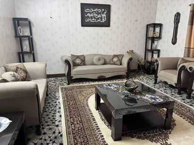 Available 7 seater sofa set with elegant look.