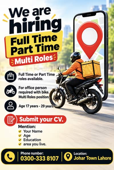 Part time or Full time. . . Bike required