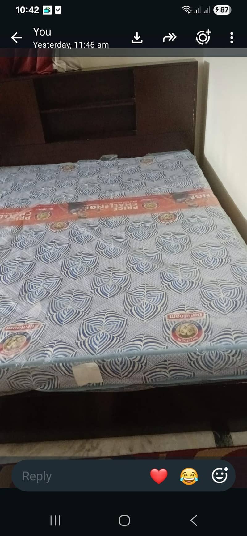 queen bed with mattress 0