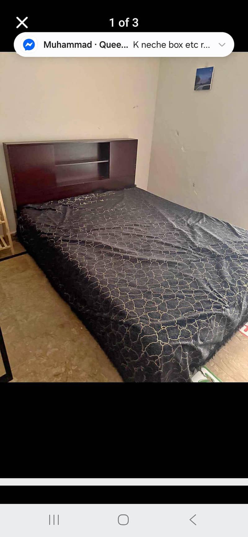 queen bed with mattress 1