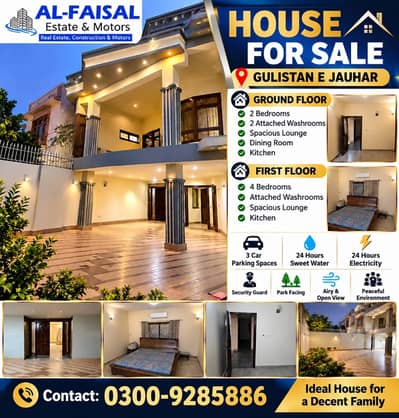 HOUSE FOR SALE GULISTAN E JAUHAR