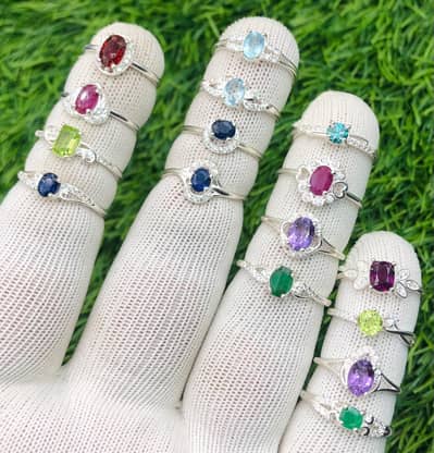 Natural Gemstone Rings