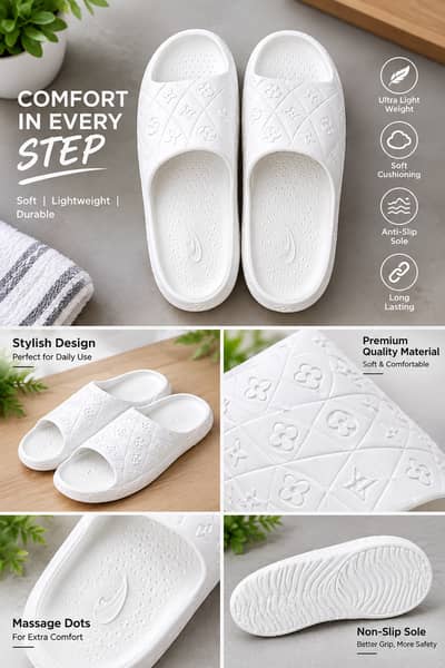 White slippers