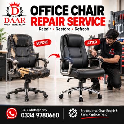 Revolving Chair/Office chair Repairing chair repair near me/cheap rate
