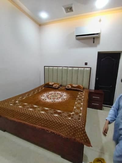 wooden bed for sale with two side tapes without matress
